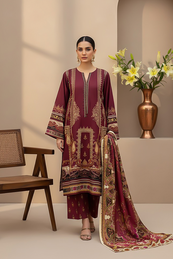 3 Piece - Printed Premium Viscose - V8 - 09