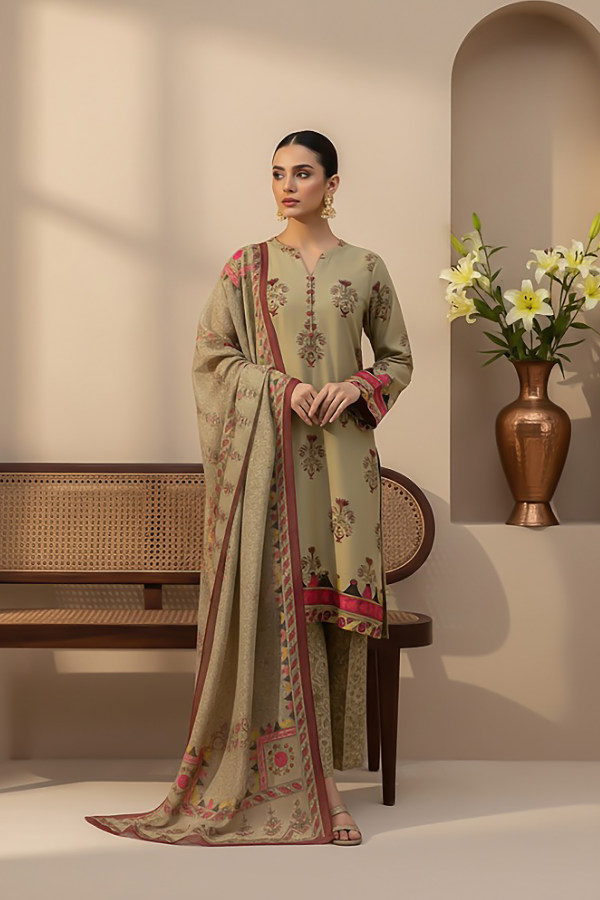 3 Piece - Printed Premium Viscose - V3 - 07