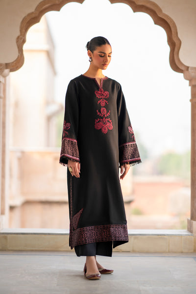 2 Piece - Dyed Embroidered Khaddar Suit - LC-07