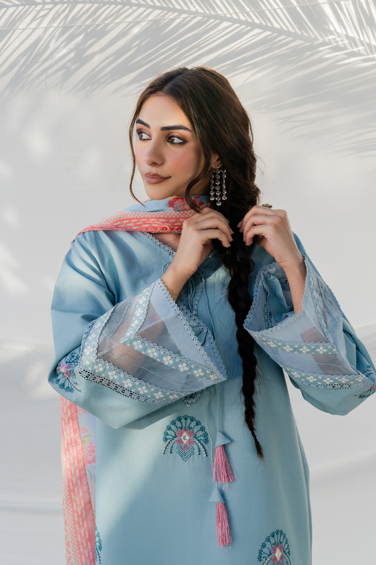 3 Piece - Embroidered Lawn Suit - MKV2-3