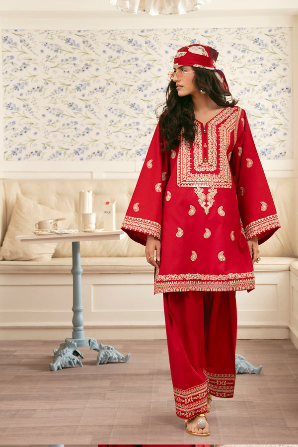 2 Piece - Embroidered Lawn Suit - V5 - 07